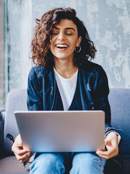 Person using TotalAV&trade; Antivirus