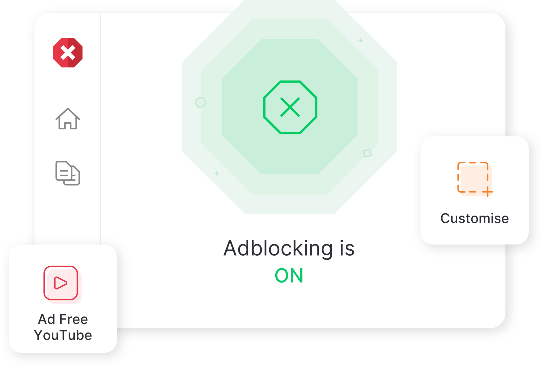 Image showing an example of the Total&nbsp;Adblock app interface